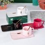 Луксозен порцеланов сет за кафе или чай - различни цветове, снимка 1 - Чаши - 37659454
