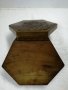 Шестоъгълна дървена кутия 21 х 10.5 h 7 см. , снимка 5