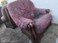 Кресло фотьойл от дъбов масив с дърворезба , снимка 2