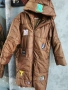 Яке дамско кафяв цвят с апликации , снимка 1