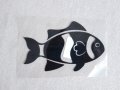 Качествен черен винилов стикер риба за кола автомобил джип пикап дом 