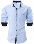 Ежедневна мъжка риза с дълъг ръкав, 6цвята , снимка 6