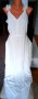 *Бяла рокля с волани., снимка 1 - Рокли - 37784193