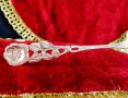 Посребрена шпатула Antiko,рози,барок. , снимка 6