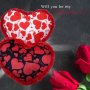Декоративна подаръчна музикална възглавничка от плат Сърце, 42см, снимка 1 - Подаръци за жени - 43848166
