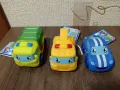 Коли играчки Tiny Teamsterz.Камион за боклук,Влекач,Спортен автомобил., снимка 1