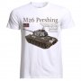 Мъжка Тениска Танк M26 Pershing Tank Panzer Armure WW2 Army War USA, снимка 1 - Тениски - 28312018