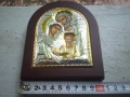 Прекрасна сребърна икона с позлата и със сертификат, снимка 3