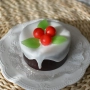 Свещ Christmas cake, снимка 2