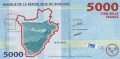5000 франка 2015, Бурунди, снимка 2