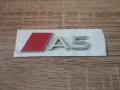 сребриста емблема Audi A5 нов стил, снимка 1