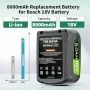 Нова Bosch 18V PBA 8.0Ah Li-Ion Батерия със защити за градински уреди, снимка 2