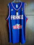 France FFBB Adidas нов оригинален баскетболен потник Франция национален отбор 2XL XXL , снимка 1