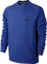 NIKE TECH Fleece Crew - страхотна мъжка блуза Л, снимка 1 - Блузи - 44103756