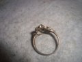СТАР РУБИНЕН СРЕБЪРЕН АРТ ДЕКО СКЪПОЦЕНЕН ПРЪСТЕН ОКСИДИРАНО СРЕБРО 925 и ПЕЧАТ CW за КАМЪКА 27328, снимка 14