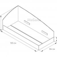 Легло Лео 3 с матрак - 82/190 см, повдигащ механизъм, Антрацит гланц / Бяло гланц, снимка 9 - Спални и легла - 39793769