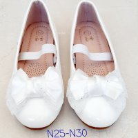 Бели Официални бебешки и детски обувки за Кръщене, снимка 14 - Бебешки обувки - 37684548