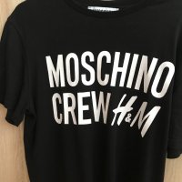 MOSCHINO CREW H&M Crewneck T-Shirt Мъжка тениска в отлично състояние, снимка 3 - Тениски - 33612352