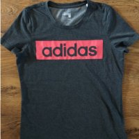 Adidas Essentials Linear - страхотна дамска тениска КАТО НОВА, снимка 7 - Тениски - 32363559