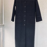 🇮🇹 Италианско дълго дизайнерско палто-жилетка  DI-LA, снимка 4 - Палта, манта - 28324840