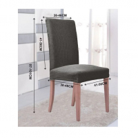 Калъф за стол, Декоративен, ластик, еластан, 4 цвята, снимка 5 - Столове - 36465817