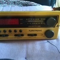 Furntronic радио 1990 г-Furntronic UKW/MW Furniture Clock Radio FCR 10 goldfarben-немско работи, снимка 3 - Радиокасетофони, транзистори - 43009266