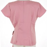 Дамска блуза с къс ръкав в пепел от рози марка 1st Somnium , снимка 3 - Ризи - 36881445
