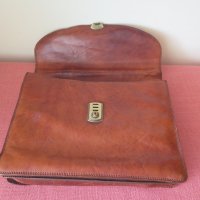 Vintage, Italy,кожена чанта за документи, бизнес чанта, снимка 8 - Чанти - 43396920