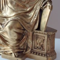 Стара антикварна бронзова фигура 19 век/бронз сребро злато/, снимка 5 - Антикварни и старинни предмети - 40052363