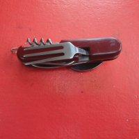 Немски туристически нож с вилица и лъжица , снимка 4 - Ножове - 40626993