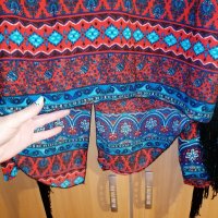 Дамска блуза с ресни, снимка 3 - Блузи с дълъг ръкав и пуловери - 27597693