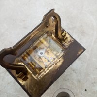 Стар каретен часовник - работещ, снимка 5 - Антикварни и старинни предмети - 35017103