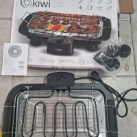 Електрическа скара KiWi, 2000W, 38 x 22 cm, Черен, снимка 1 - Скари - 38855765