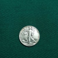 Сребърна монета половин долар 1945, снимка 2 - Нумизматика и бонистика - 35056002