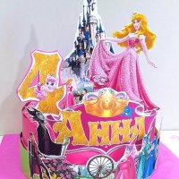 Картонена торта с принцеси, снимка 8 - Други - 16177909
