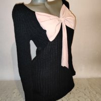 Дълъг пуловер с панделка р-р М , снимка 7 - Блузи с дълъг ръкав и пуловери - 43134595