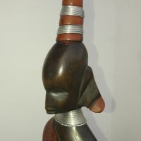 африканска дървена фигура,статуетка, снимка 7 - Статуетки - 38851654