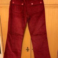 Червени и бежови дамски джинси, снимка 3 - Дънки - 26694388
