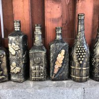 Декорирани бутилки, снимка 3 - Декорация за дома - 43789714