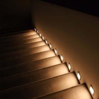 LED Осветление за стъпала 3W Топло Бяла Светлина 58x58x45, снимка 7 - Лед осветление - 43504686