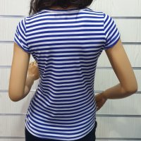 Нова дамска класическа моряшка тениска с трансферен печат Котва, снимка 9 - Тениски - 27952487