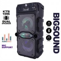 Преносима Bluetooth тонколонка KTS-1096, 2x5W с FM радио и МP3, снимка 1 - Bluetooth тонколони - 32342158