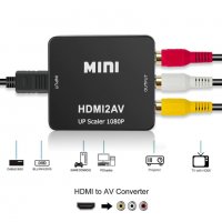 АКТИВЕН преходник HDMI към  AV,RCA(чинчове) + Гаранция, снимка 4 - Кабели и адаптери - 27567679