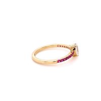 Златен дамски пръстен 1,93гр. размер:55 14кр. проба:585 модел:20213-1, снимка 3 - Пръстени - 43272942