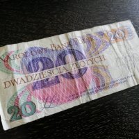 Банкнота - Полша - 20 злоти | 1982г., снимка 2 - Нумизматика и бонистика - 26471514