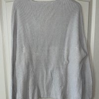Оригинален марков мръсно бял слонова кост тънък пуловер накъсан скъсан прокъсан Diesel/Дизел, снимка 10 - Блузи с дълъг ръкав и пуловери - 43008546
