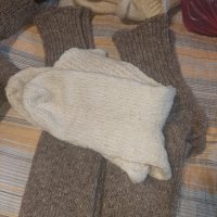 Ръчно изплетени вълнени чорапи, снимка 5 - Други - 15874315