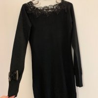 Черна рокля туника, снимка 14 - Рокли - 27362045