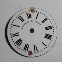 Циферблат от джобен часовник ROSKOPF - порцелан, снимка 1 - Антикварни и старинни предмети - 32331332