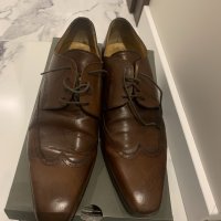 Мъжки кафяви обувки Rollmann - естествена кожа, снимка 3 - Официални обувки - 32357952